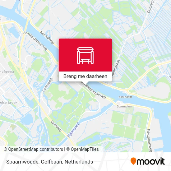 Spaarnwoude, Golfbaan kaart