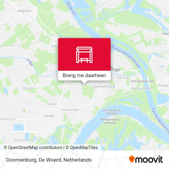 Doornenburg, De Woerd kaart