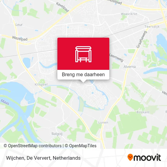 Wijchen, De Ververt kaart