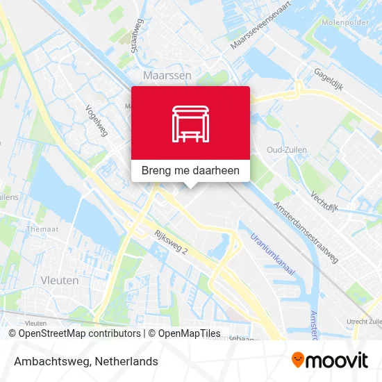 Ambachtsweg kaart