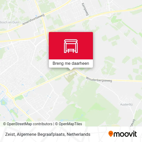 Zeist, Algemene Begraafplaats kaart