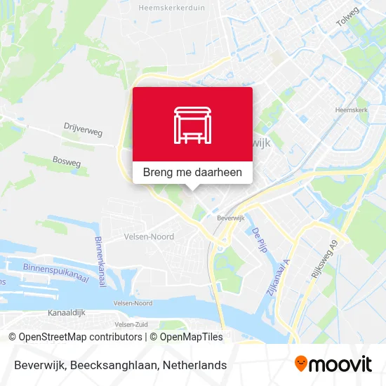 Beverwijk, Beecksanghlaan kaart