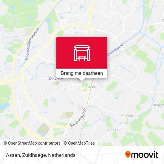Assen, Zuidhaege kaart