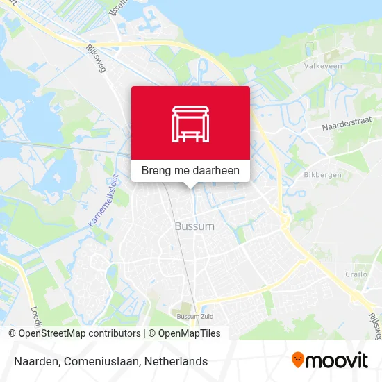 Naarden, Comeniuslaan kaart