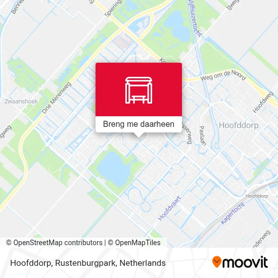 Hoofddorp, Rustenburgpark kaart