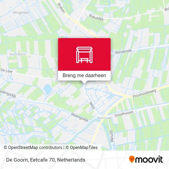 De Goorn, Eetcafe 70 kaart