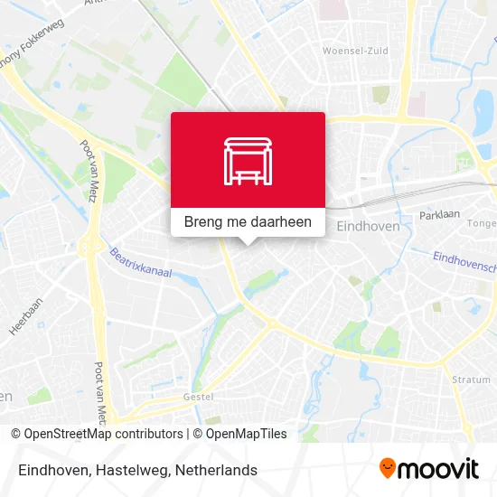 Eindhoven, Hastelweg kaart
