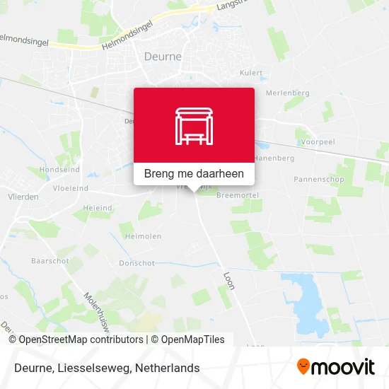 Deurne, Liesselseweg kaart