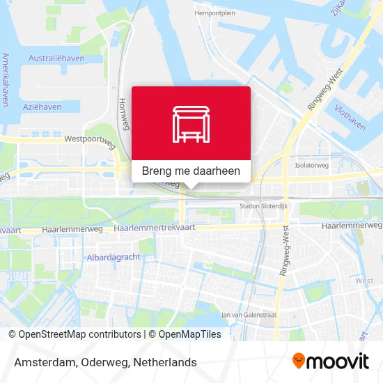 Amsterdam, Oderweg kaart