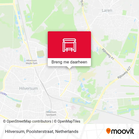 Hilversum, Poolsterstraat kaart