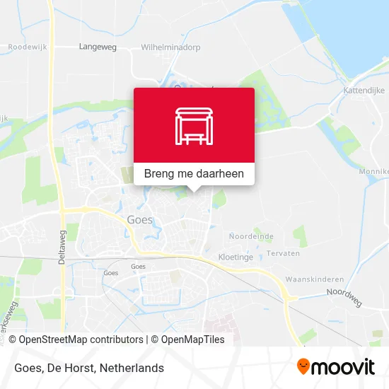 Goes, De Horst kaart