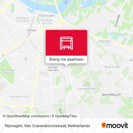 Nijmegen, Van Cranenborchstraat kaart