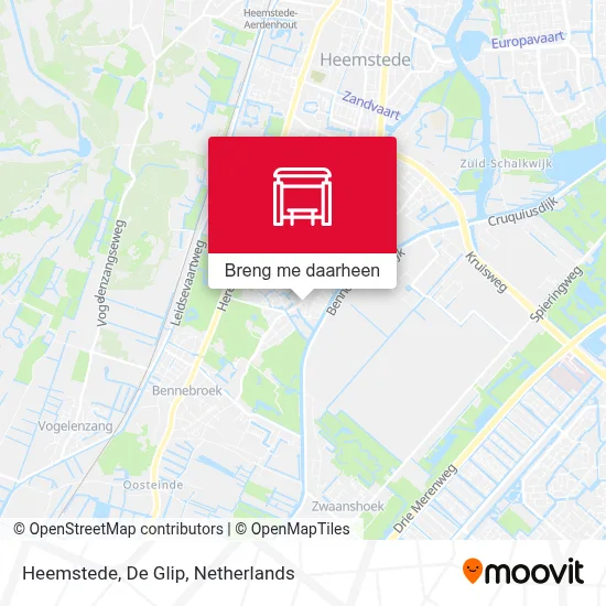 Heemstede, De Glip kaart