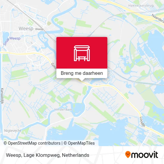 Weesp, Lage Klompweg kaart