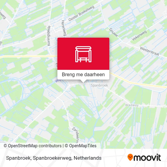 Spanbroek, Spanbroekerweg kaart
