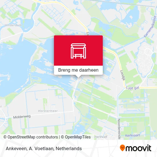 Ankeveen, A. Voetlaan kaart
