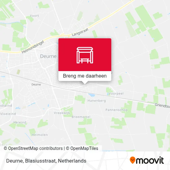 Deurne, Blasiusstraat kaart