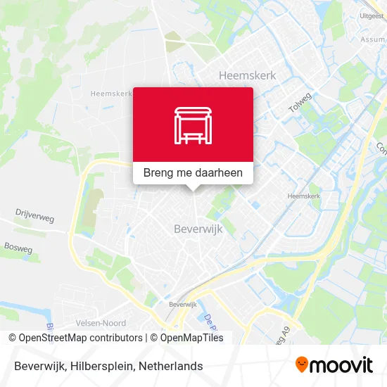 Beverwijk, Hilbersplein kaart