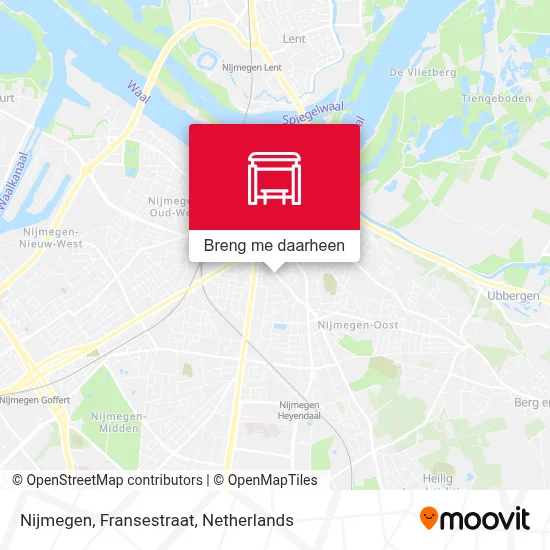 Nijmegen, Fransestraat kaart