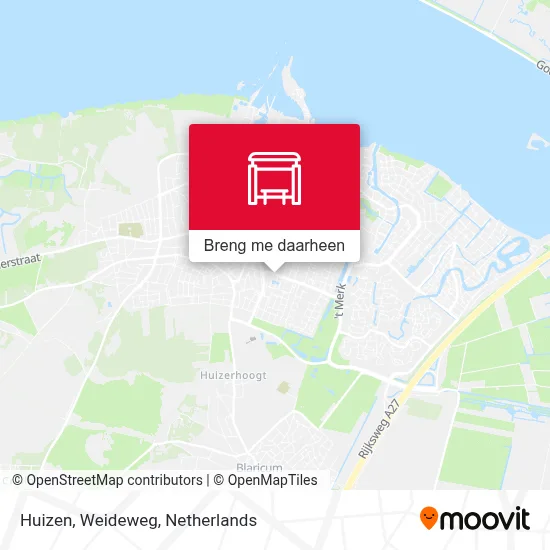 Huizen, Weideweg kaart