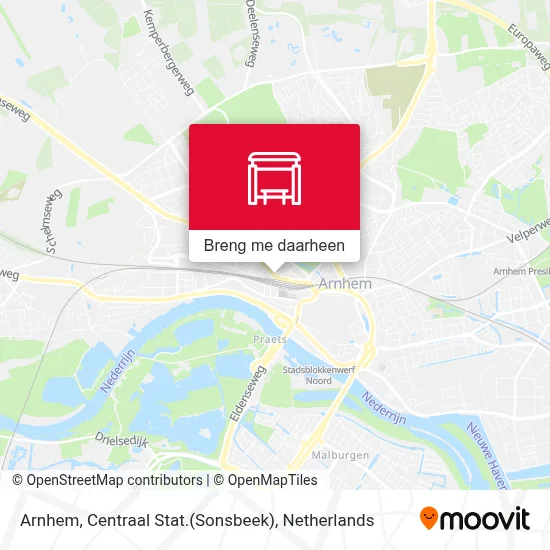 Arnhem, Centraal Stat.(Sonsbeek) kaart