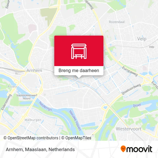 Arnhem, Maaslaan kaart