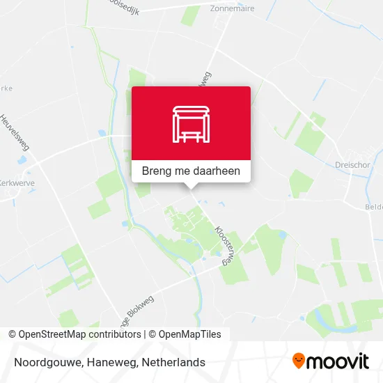 Noordgouwe, Haneweg kaart
