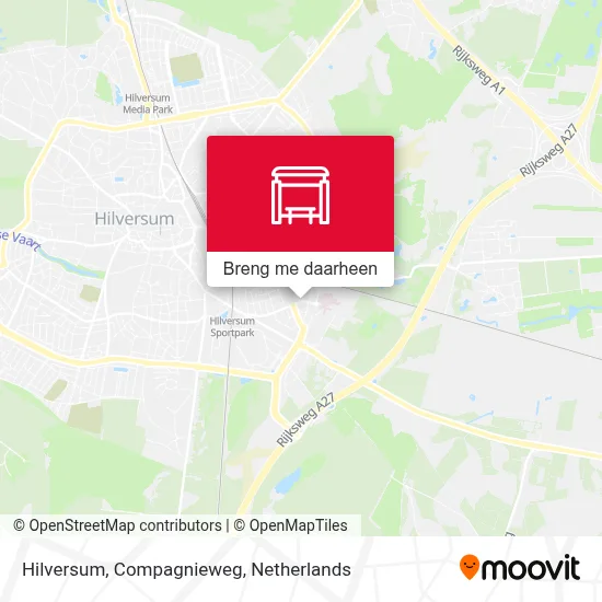 Hilversum, Compagnieweg kaart