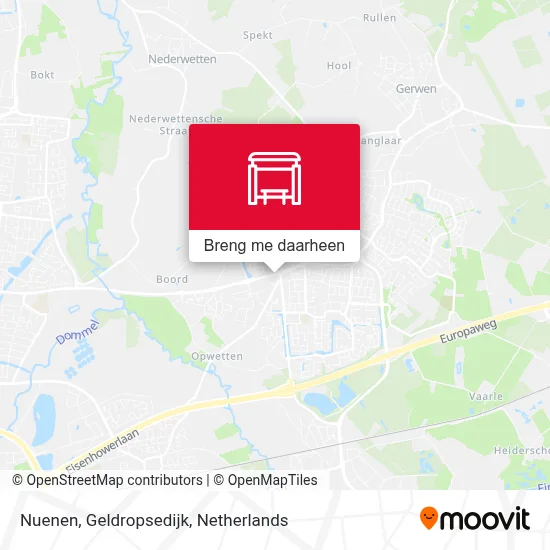 Nuenen, Geldropsedijk kaart