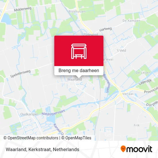 Waarland, Kerkstraat kaart