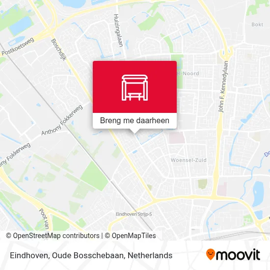 Eindhoven, Oude Bosschebaan kaart