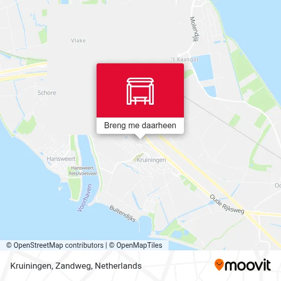 Kruiningen, Zandweg kaart