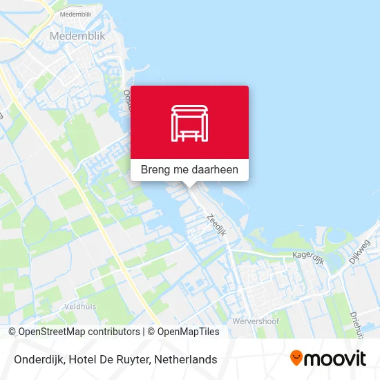 Onderdijk, Hotel De Ruyter kaart