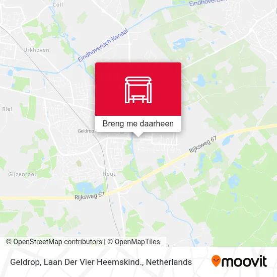 Geldrop, Laan Der Vier Heemskind. kaart