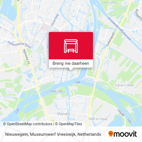 Nieuwegein, Museumwerf Vreeswijk kaart