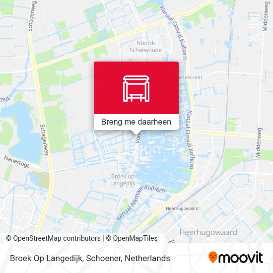 Broek Op Langedijk, Schoener kaart