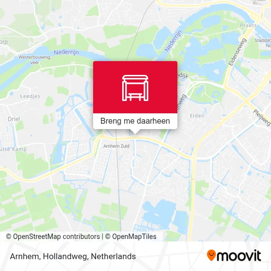 Arnhem, Hollandweg kaart