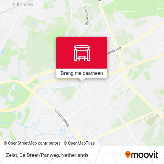 Zeist, De Dreef/Panweg kaart