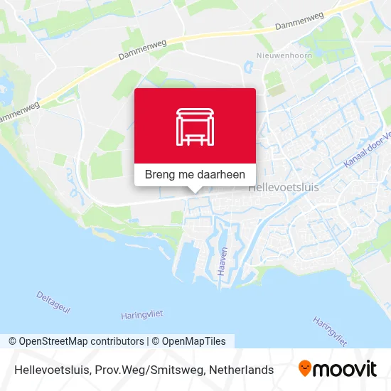 Hellevoetsluis, Prov.Weg / Smitsweg kaart