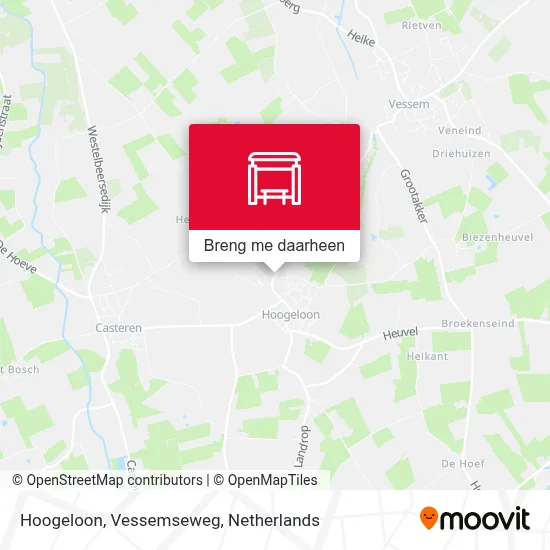 Hoogeloon, Vessemseweg kaart