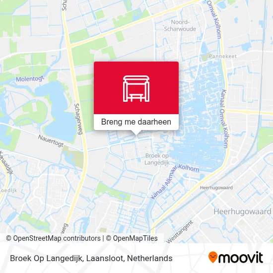 Broek Op Langedijk, Laansloot kaart