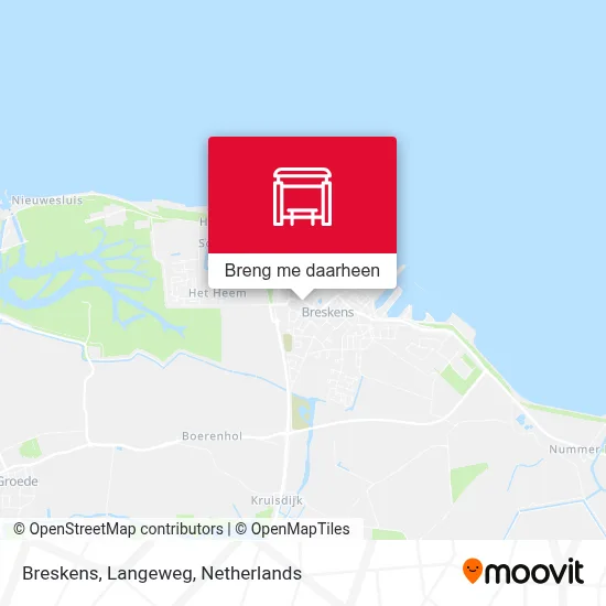 Breskens, Langeweg kaart
