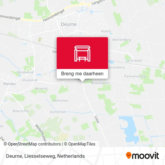 Deurne, Liesselseweg kaart