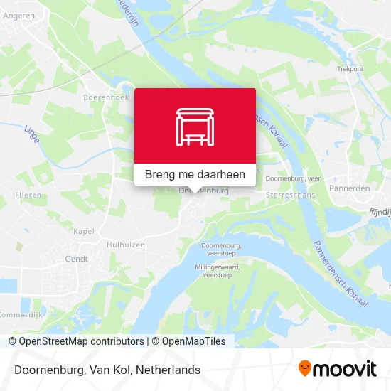 Doornenburg, Van Kol kaart