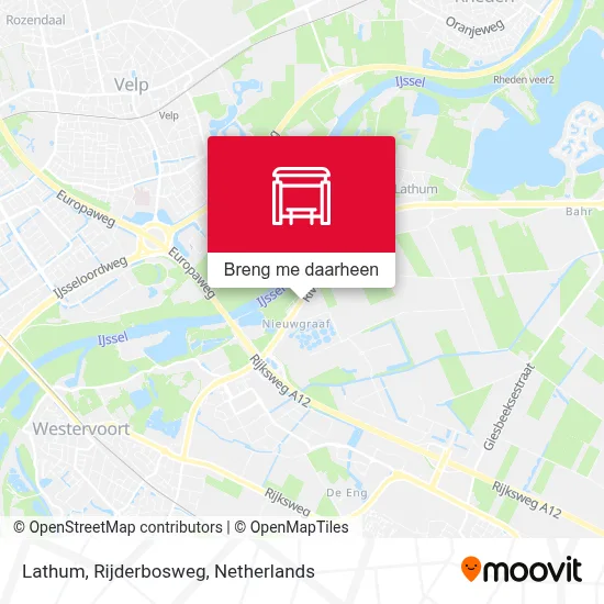 Lathum, Rijderbosweg kaart