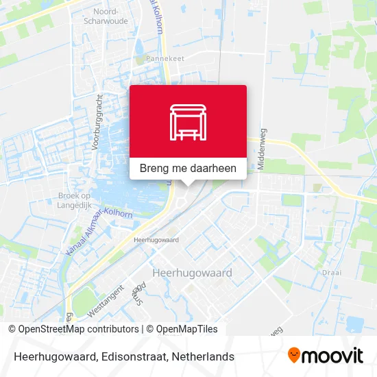 Heerhugowaard, Edisonstraat kaart