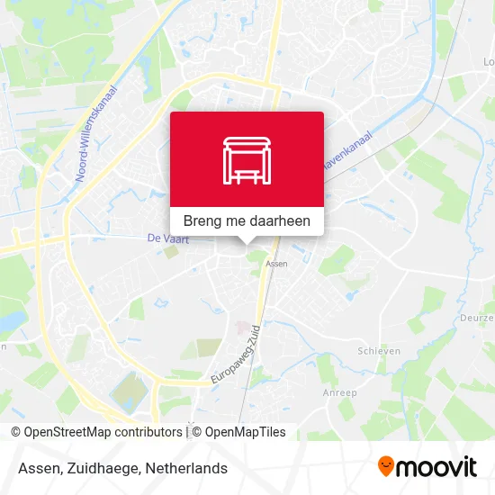 Assen, Zuidhaege kaart