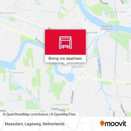 Maasdam, Lageweg kaart