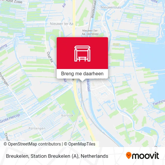 Breukelen, Station Breukelen (A) kaart