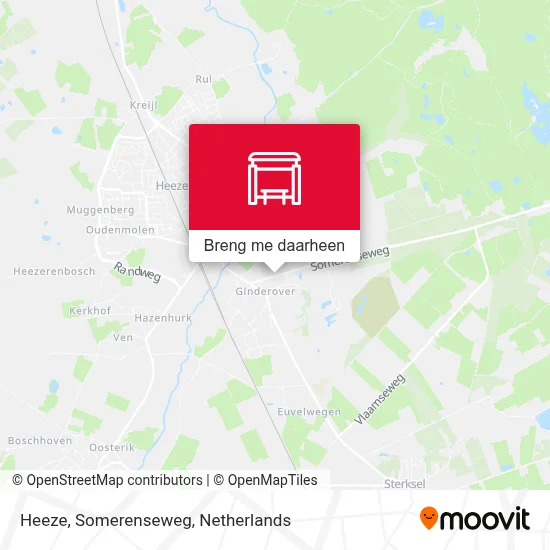 Heeze, Somerenseweg kaart